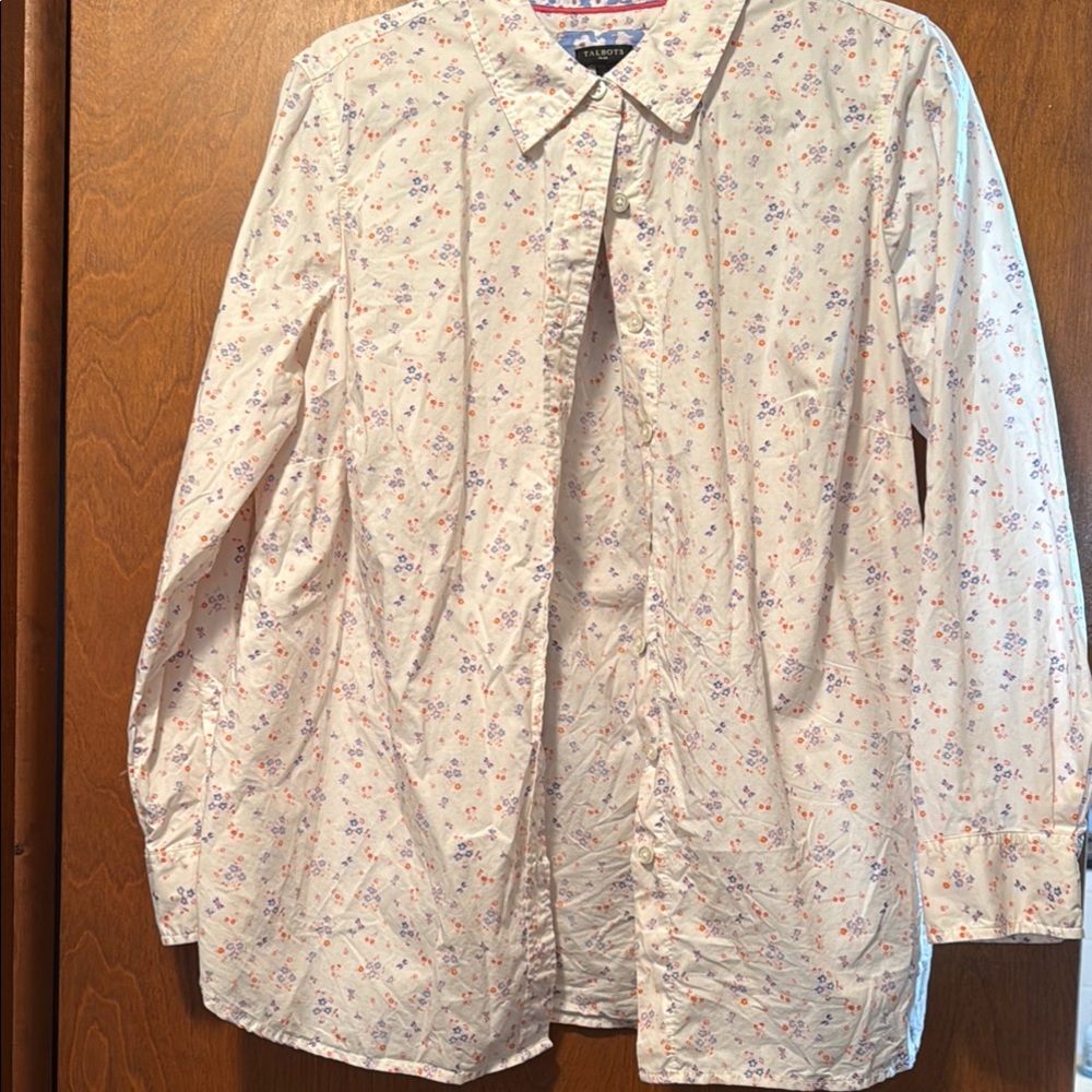 Floral Button-Up Shirt Talbots
